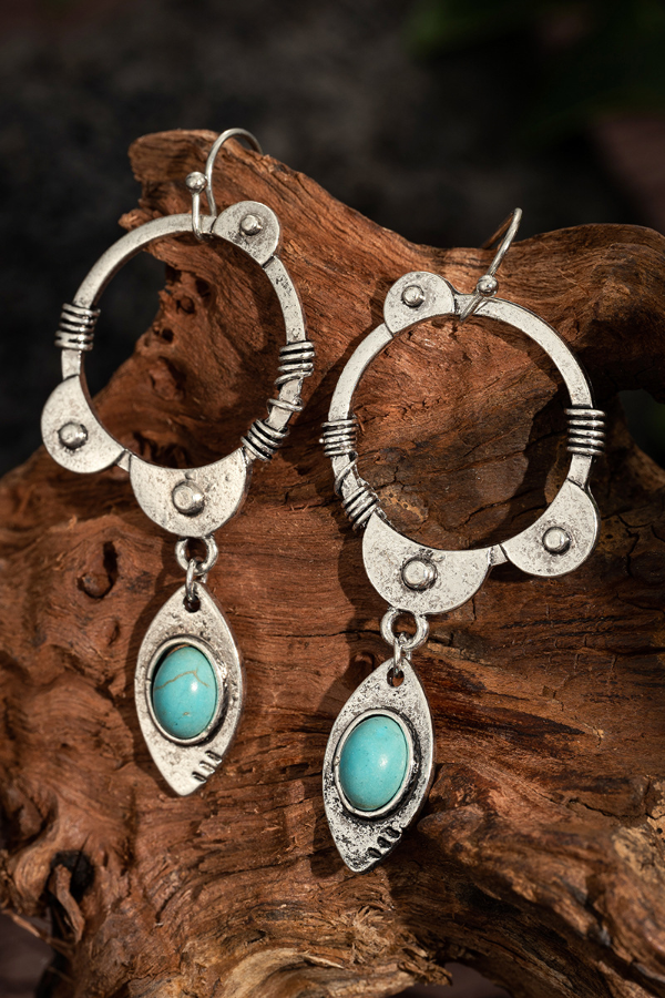 Women's Bohemian Turquoise Earrings