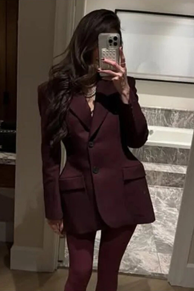 V-Neck Cinched Spring Blazer