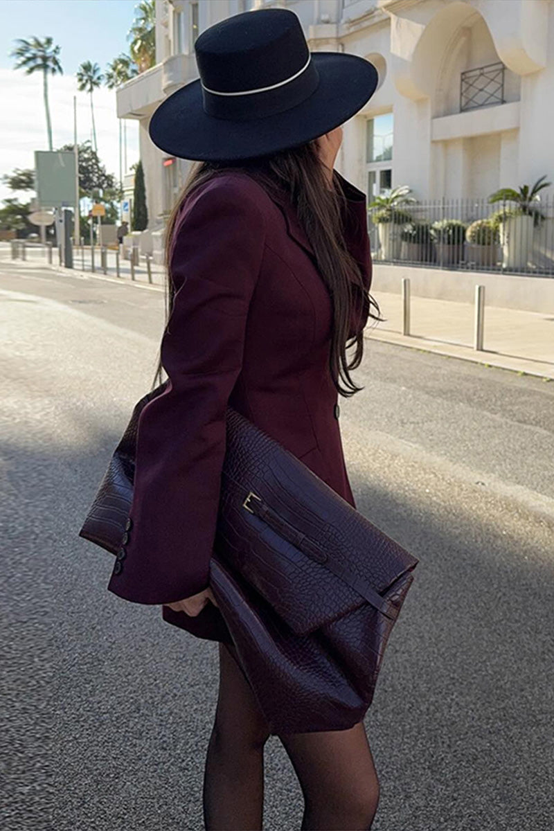 V-Neck Cinched Spring Blazer