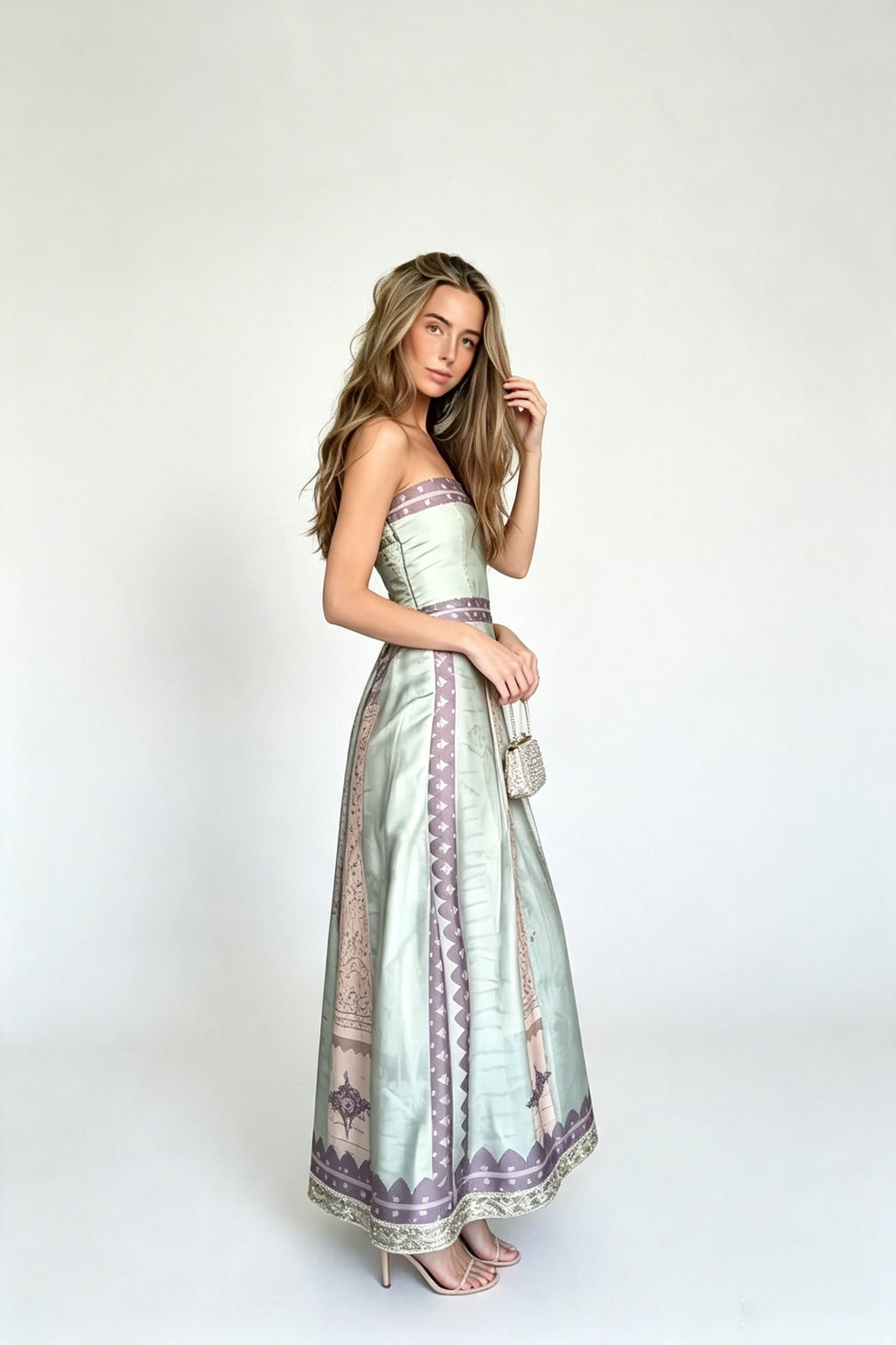 Retro Architecture Maxi Dress