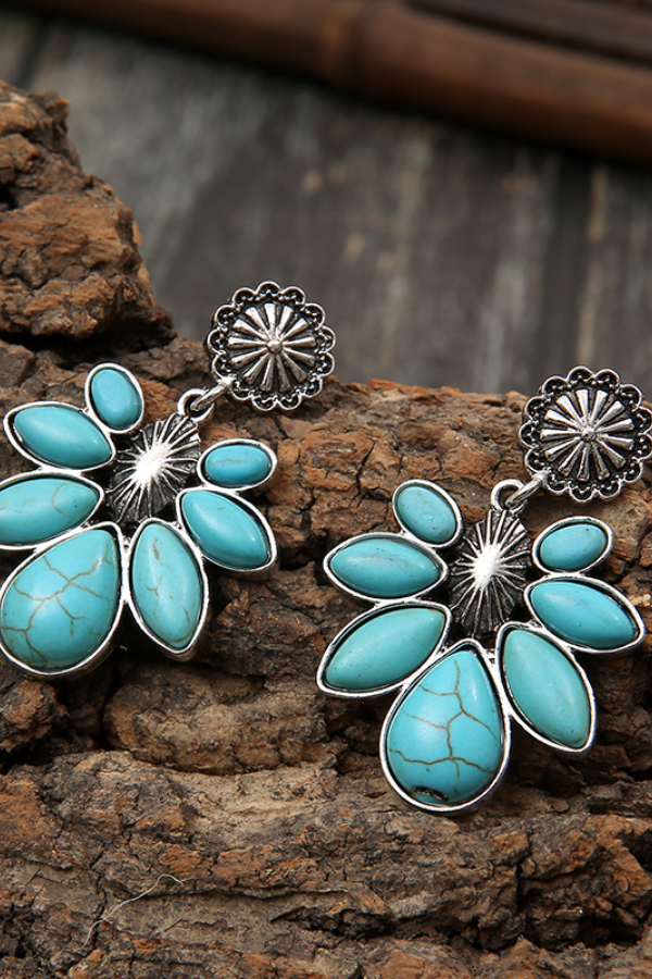 Women's Bohemian Flower Drop Earrings