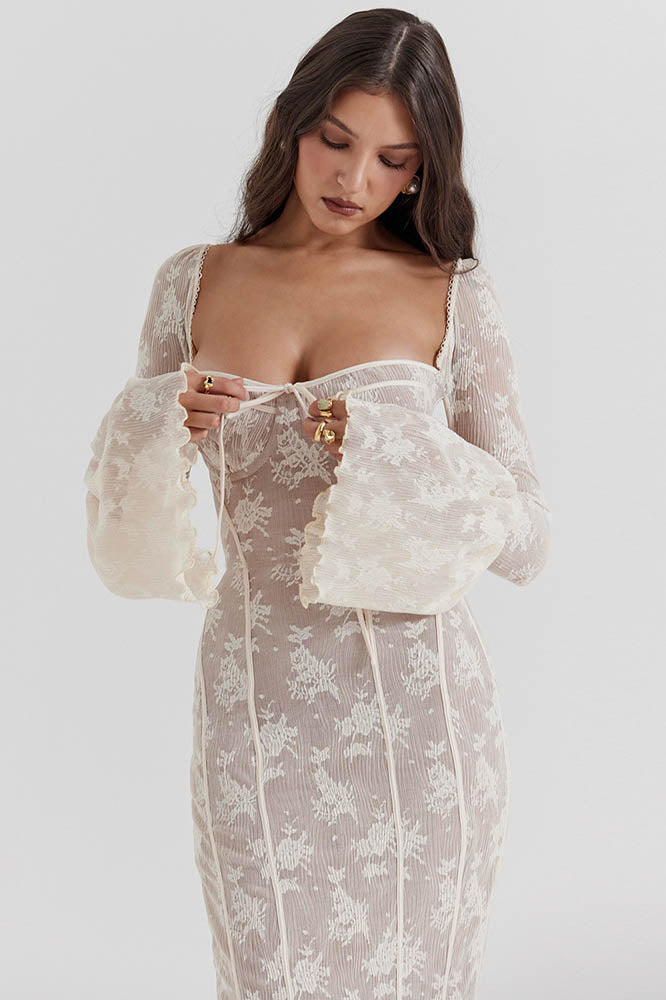 French Mermaid Hem Lace Dress
