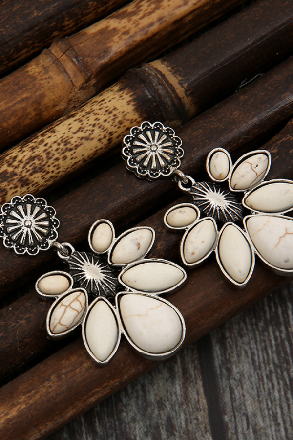 Women's Bohemian Flower Drop Earrings