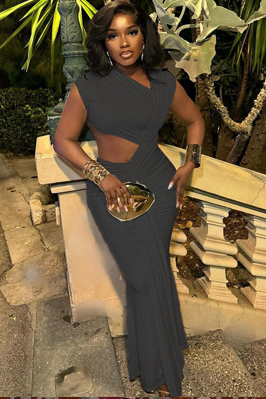 Versatile Formal Asymmetric Maxi Dress