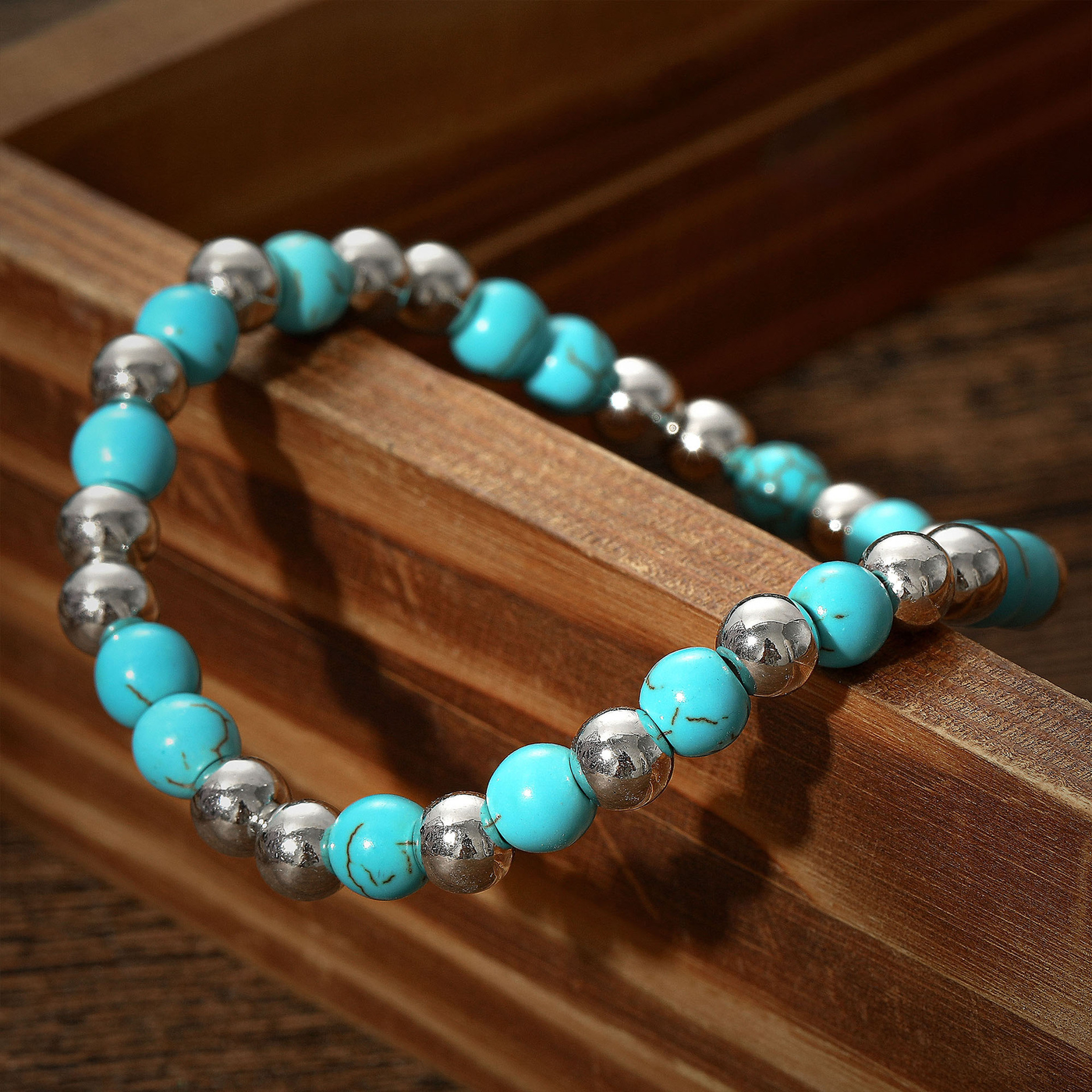 Western Vintage Turquoise Personalized Beaded Set