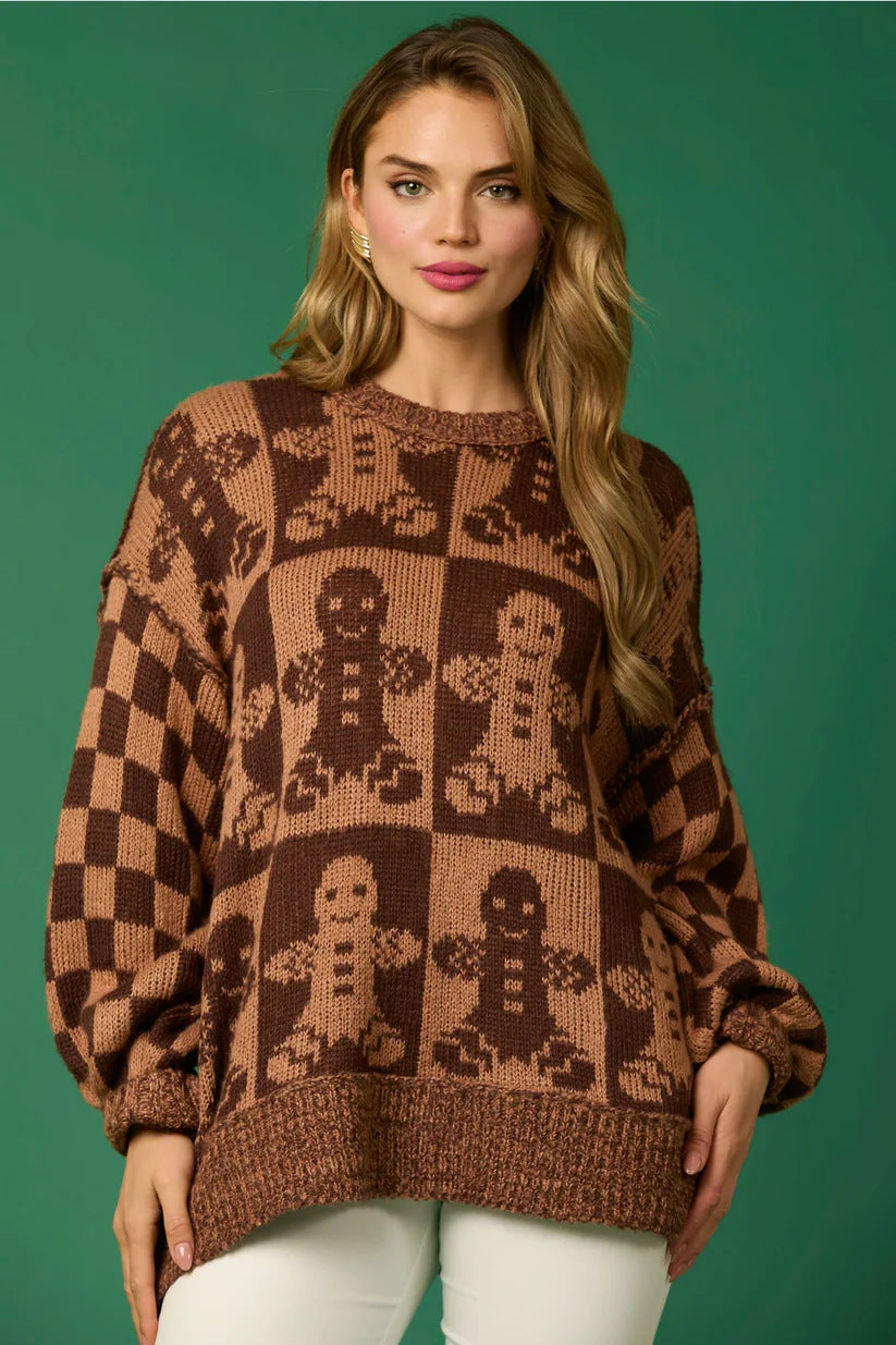 Candy Cane Christmas Needles & Man Knit Sweater