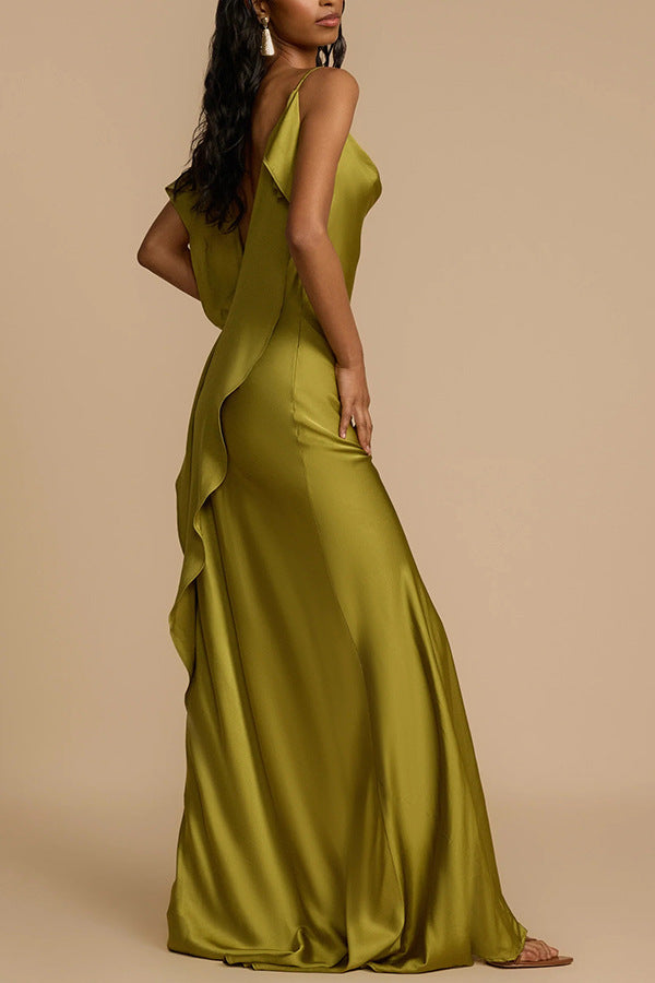 Whispers of the Sea - Resort Halter Maxi Dress