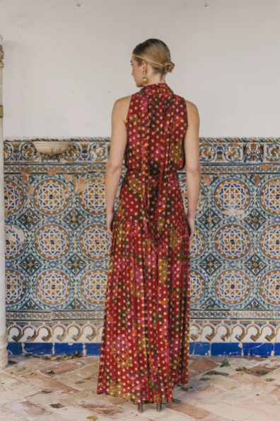 Bohemian Halter Skirt Set