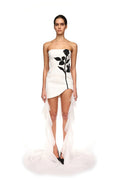 Veronica Strapless Crystal Mini Dress
