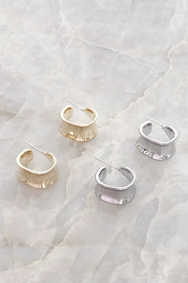 Erin Hoop Earrings - Gold