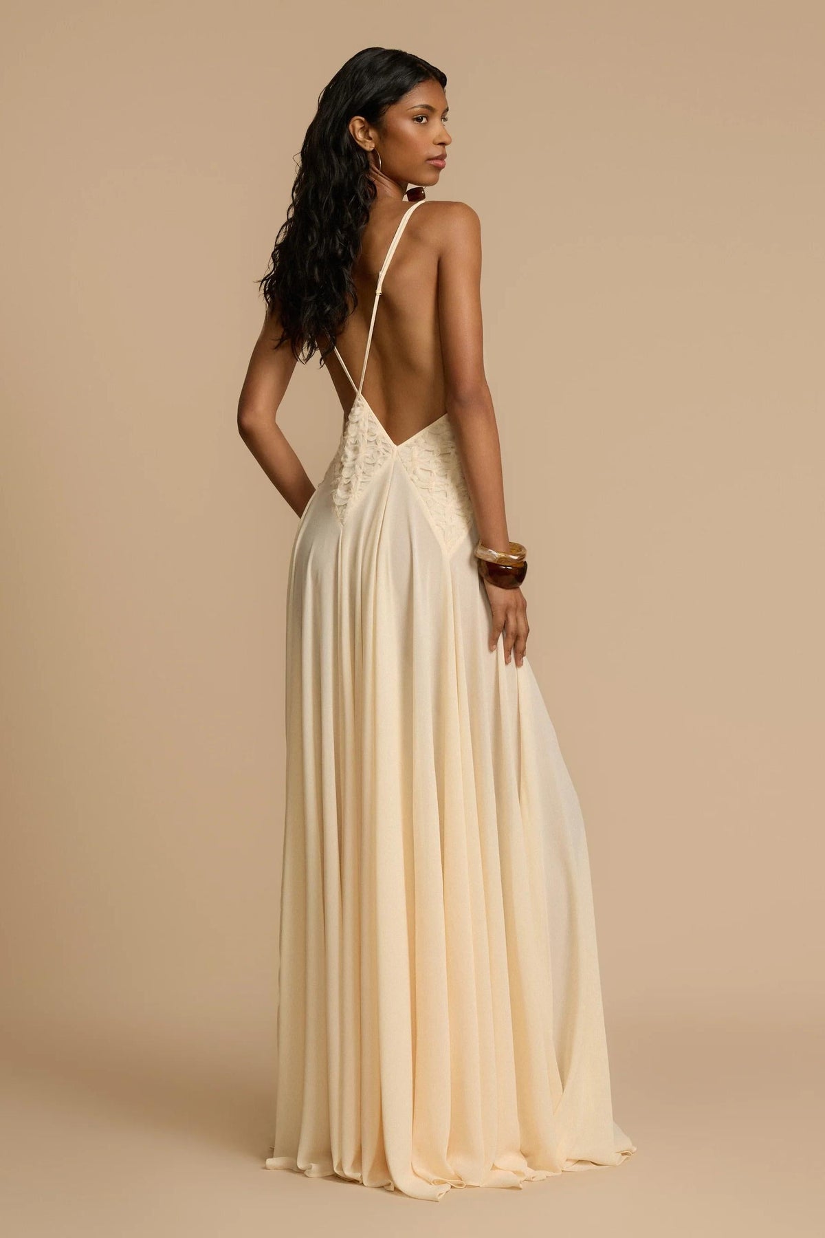 Lavinia Plunging V Maxi Dress