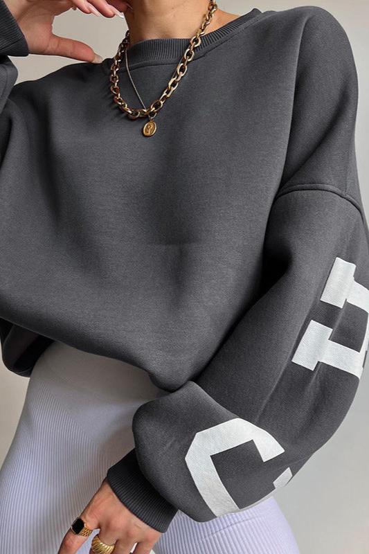 Letter Graphic Hoodie