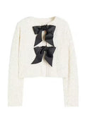 Tie-front Sequined Jacket
