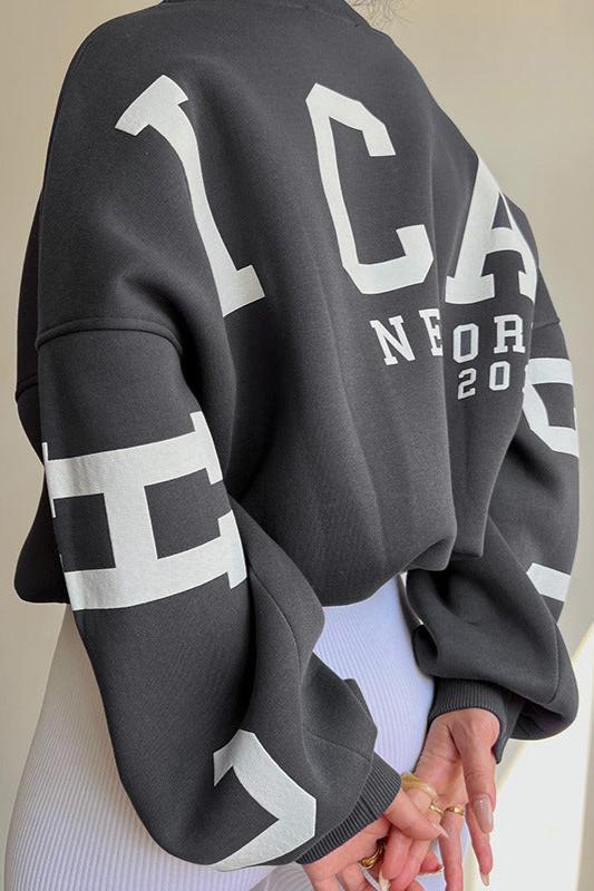 Letter Graphic Hoodie
