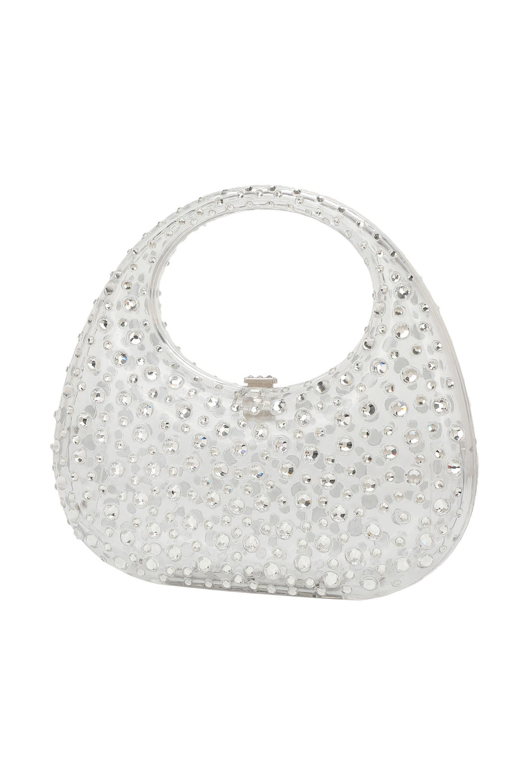 Diamante Embellished Acrylic Clutch Bag