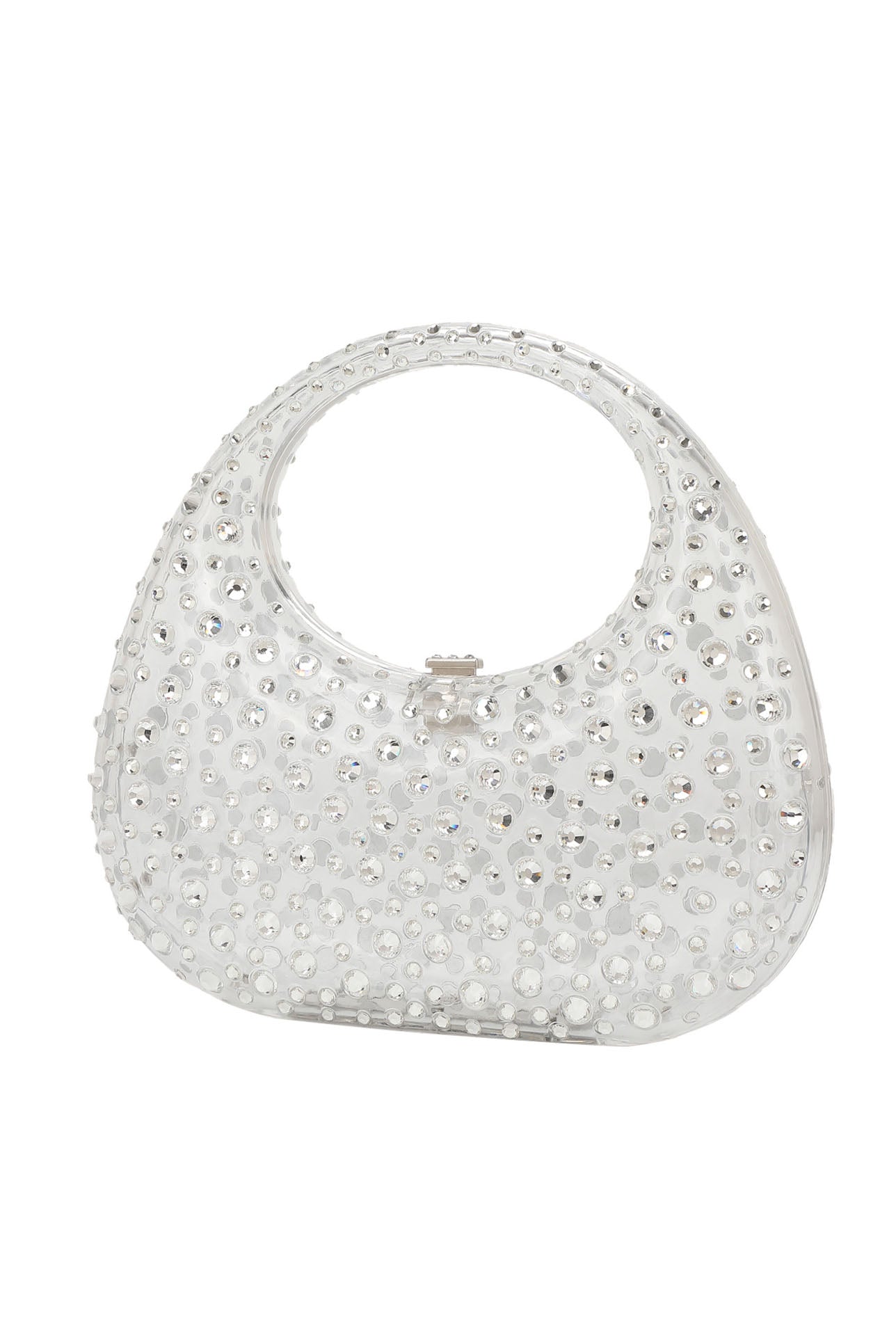 Diamante Embellished Acrylic Clutch Bag