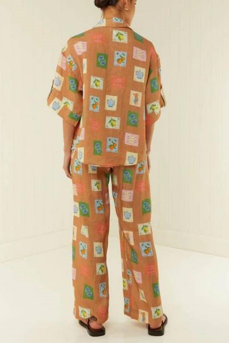 Loose Wide-Leg Trousers