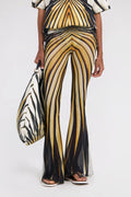Gold Radiant High Flare Pants