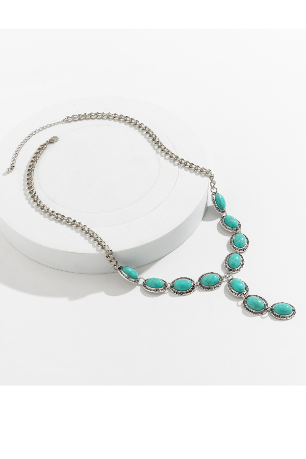 Pendant Loop Turquoise Necklace