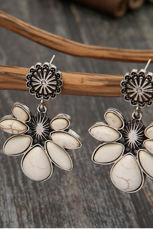 Women's Bohemian Flower Drop Earrings
