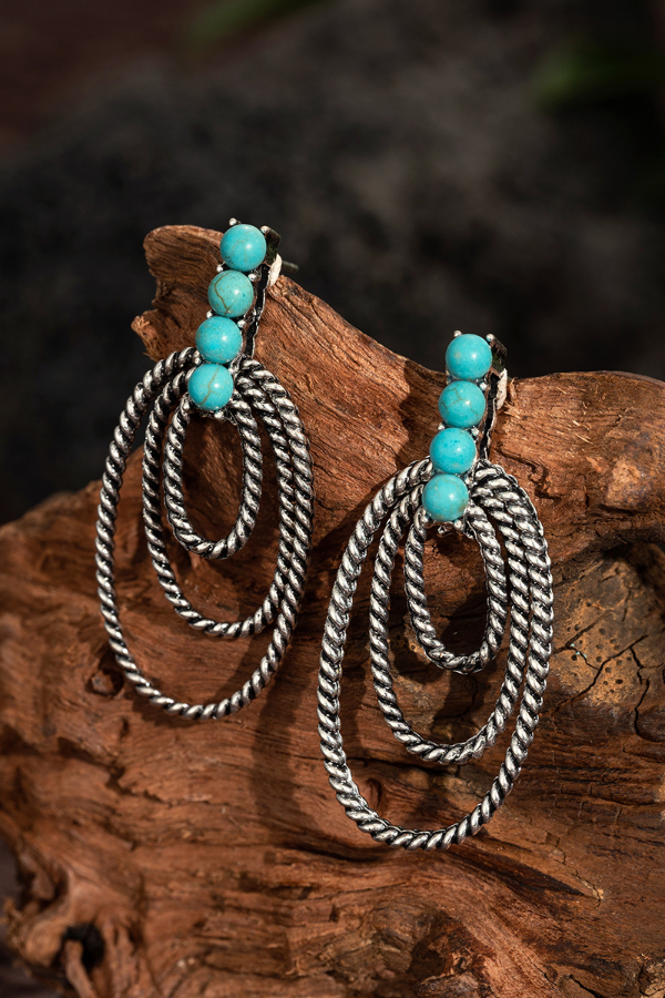 Women's Bohemian Turquoise Earrings