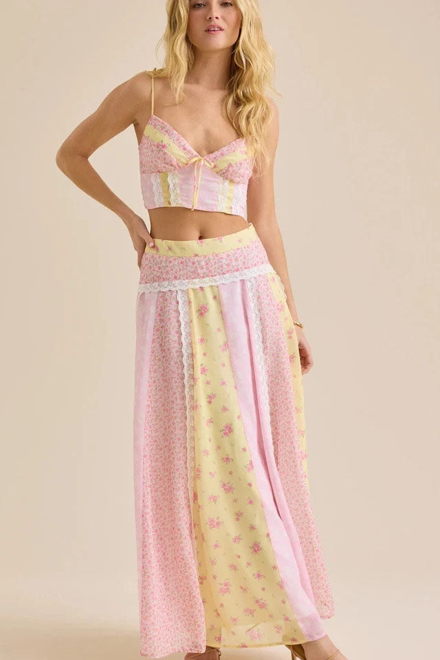 Cottagecore Floral Matching Skirt Set