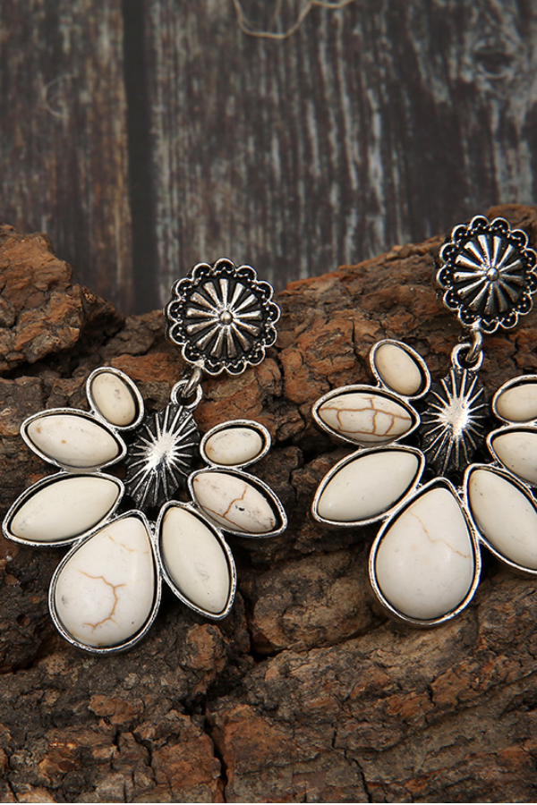 Women's Bohemian Flower Drop Earrings