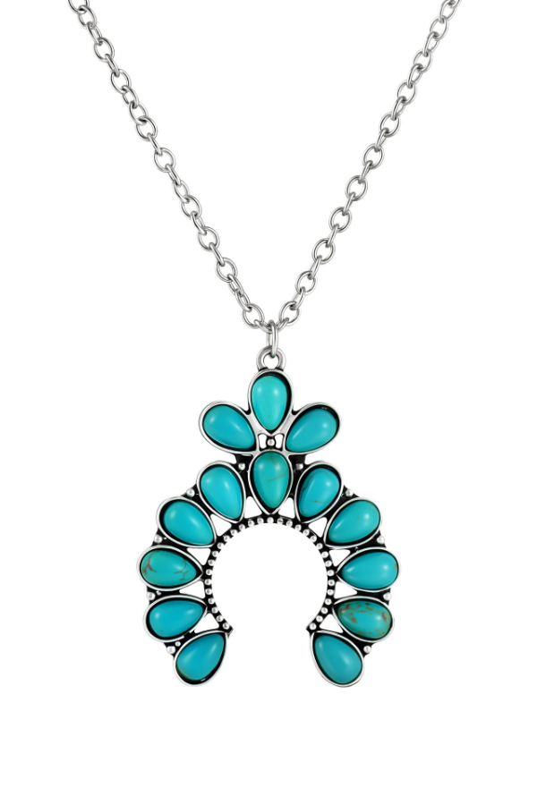 Women's Western Retro Turquoise Necklace