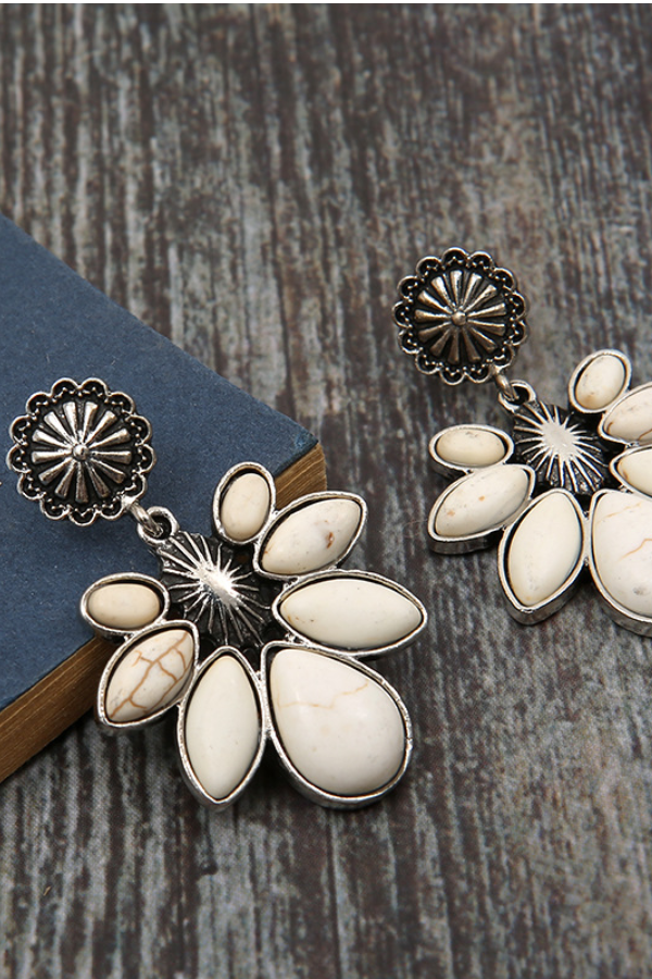 Women's Bohemian Flower Drop Earrings