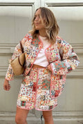 Dana Printed Quilted Puffer Set