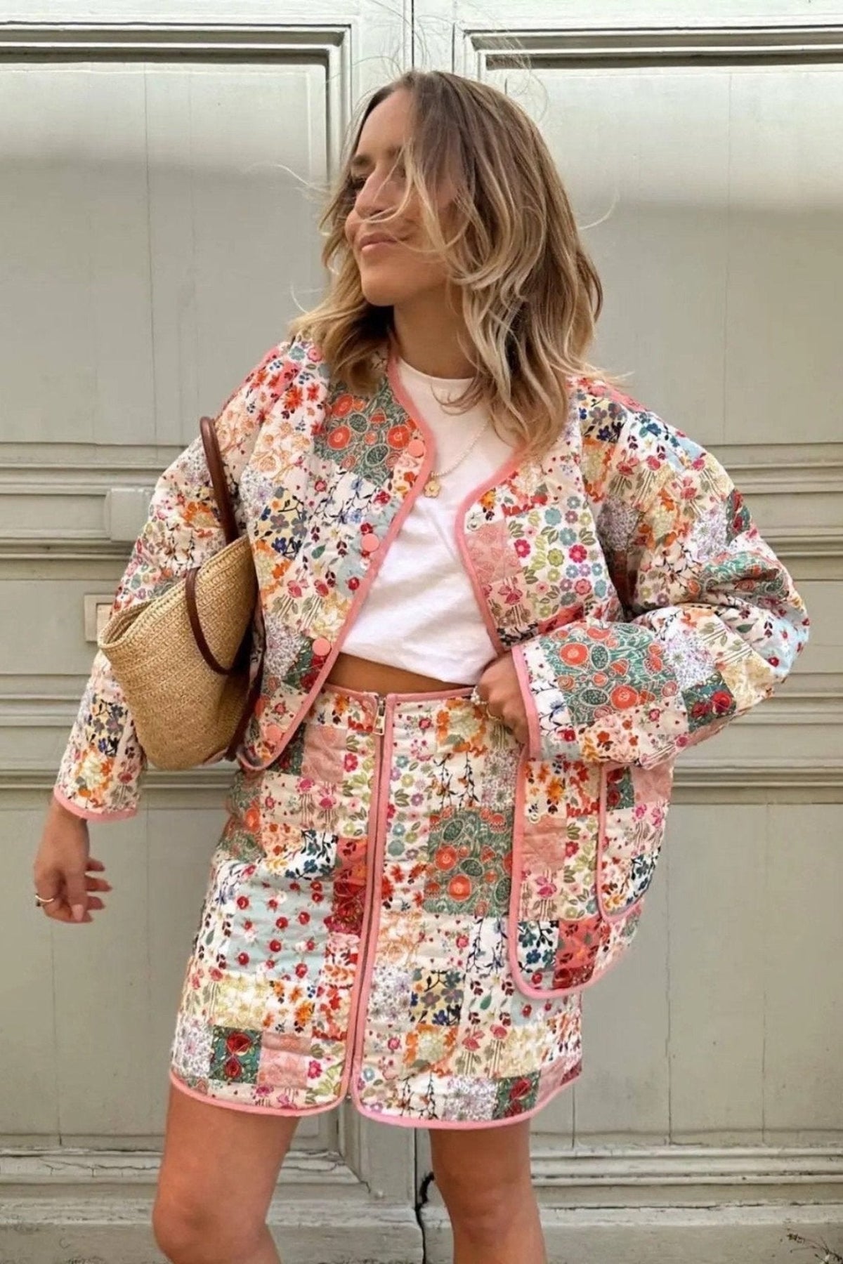 Dana Printed Quilted Puffer Set