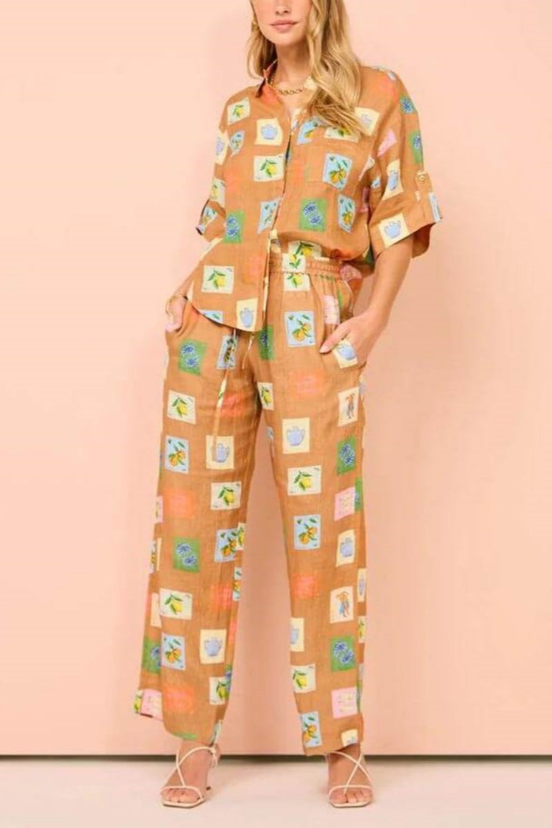 Loose Wide-Leg Trousers
