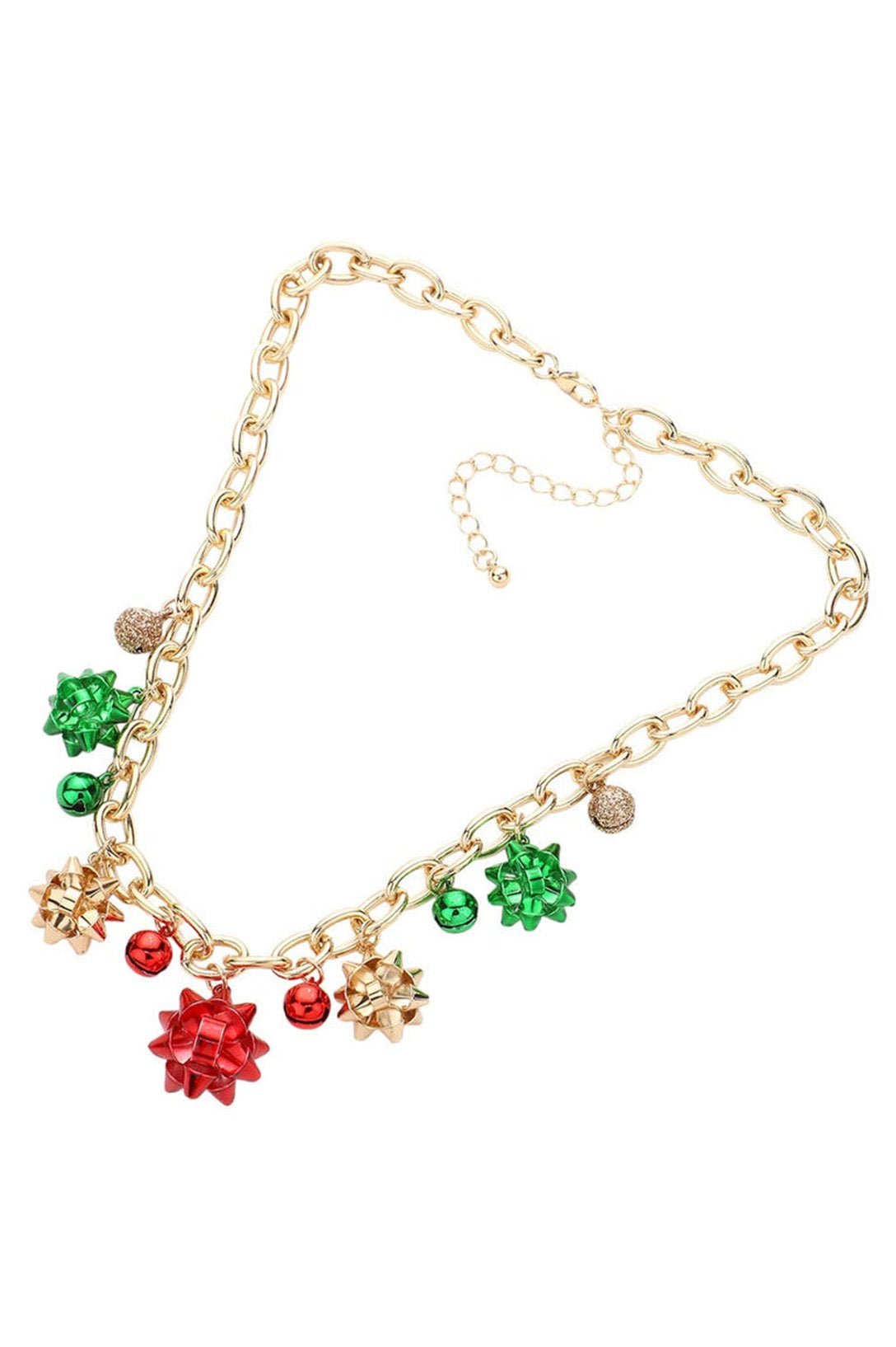 Eileen Christmas Jingle Bell Alloy Necklace