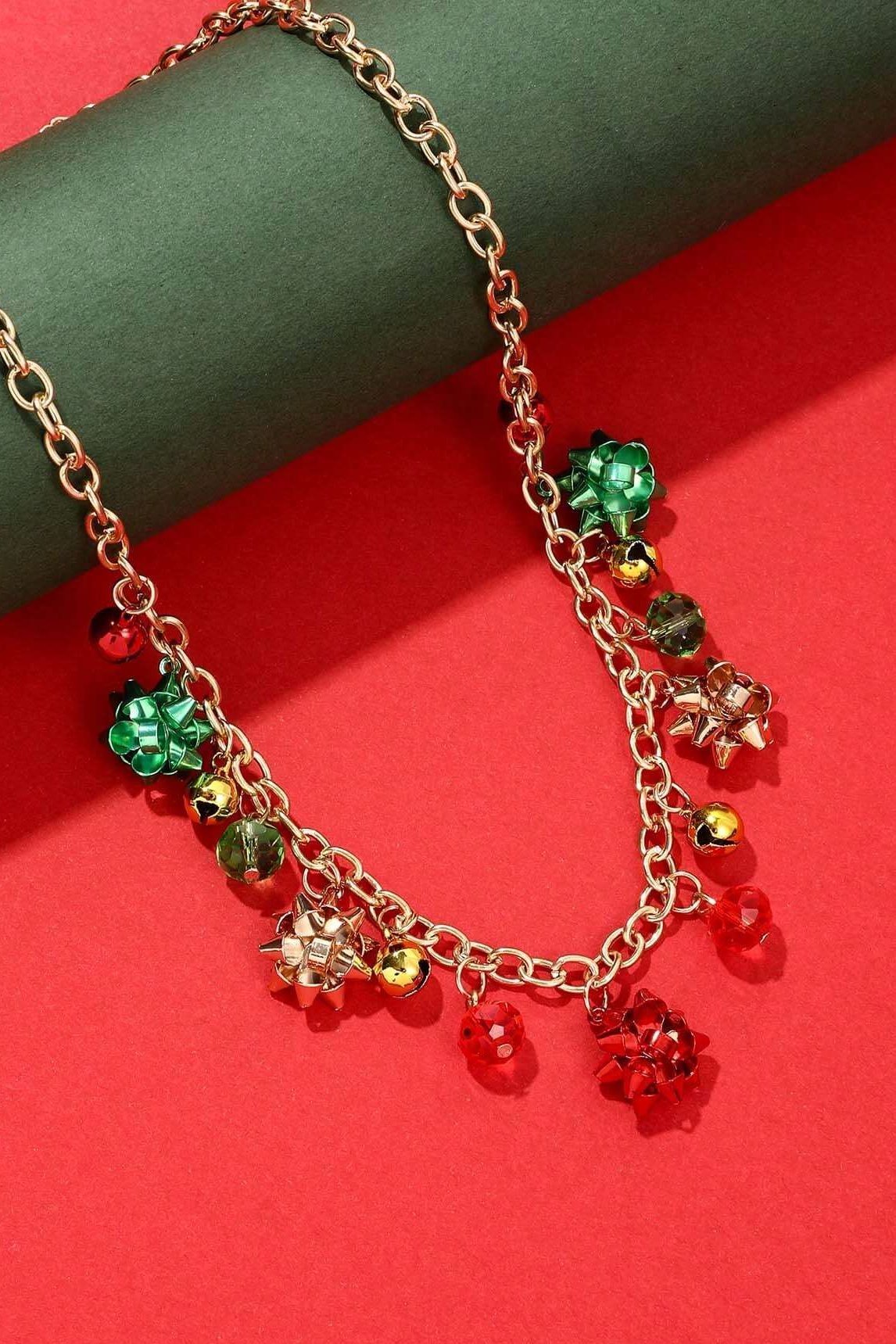 Eileen Christmas Jingle Bell Alloy Necklace
