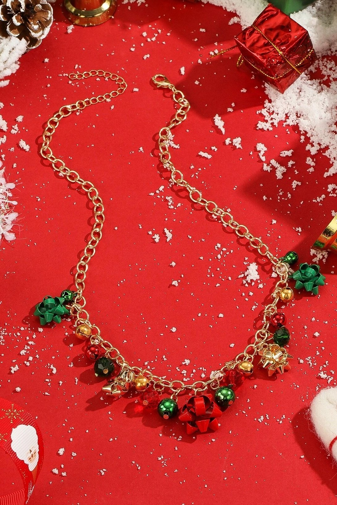 Eileen Christmas Jingle Bell Alloy Necklace