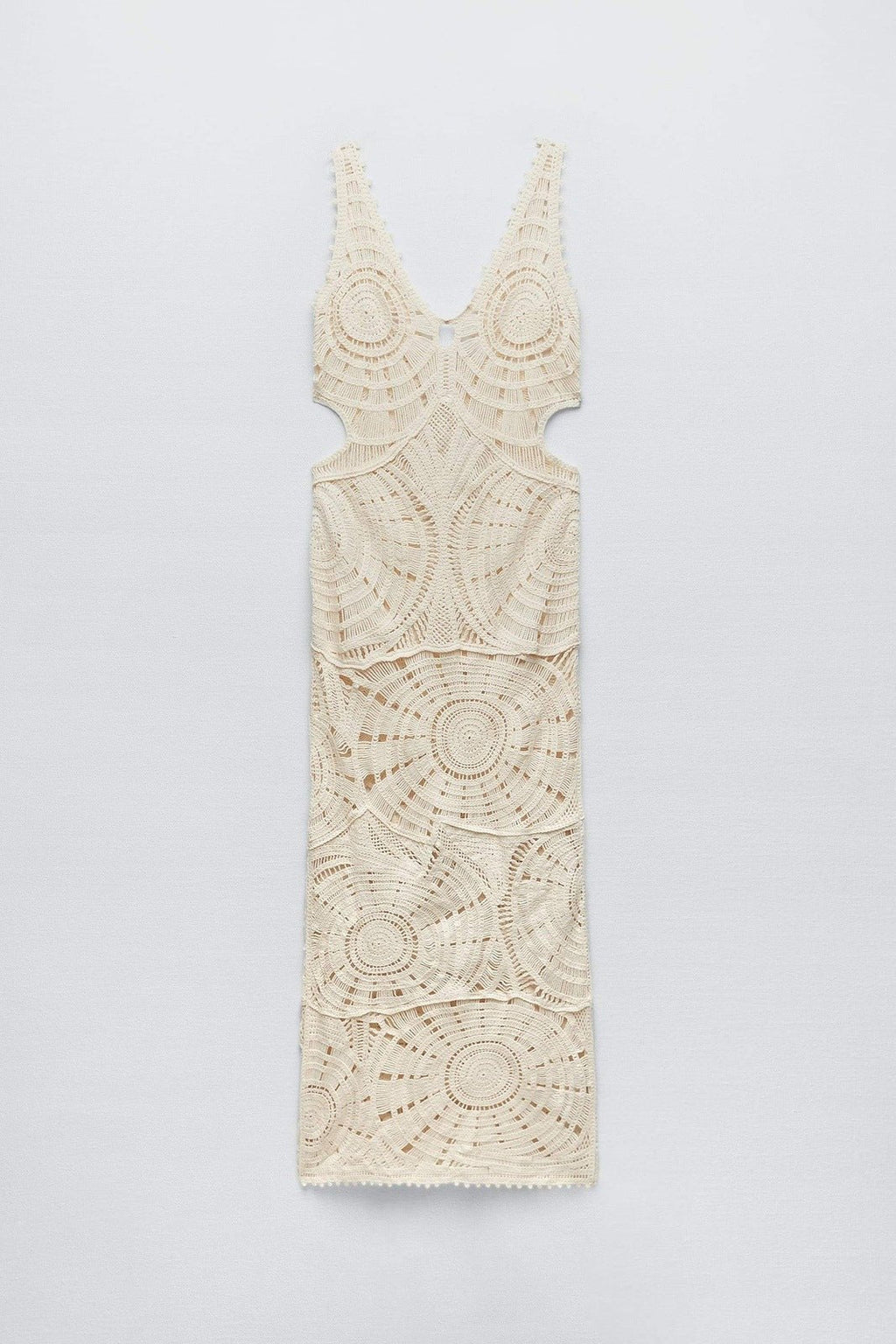 Ethel Cut-out Crochet Maxi Dress