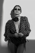 Gilda Polka Dot Long Sleeve Blouse