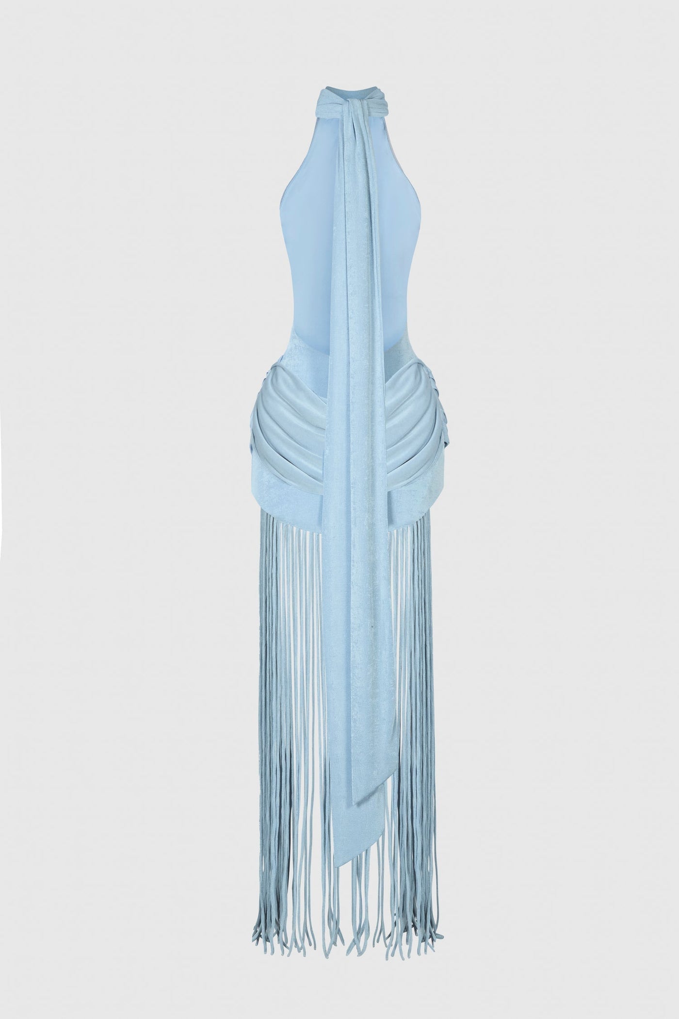 Nova Halter Tie Back Maxi Dress