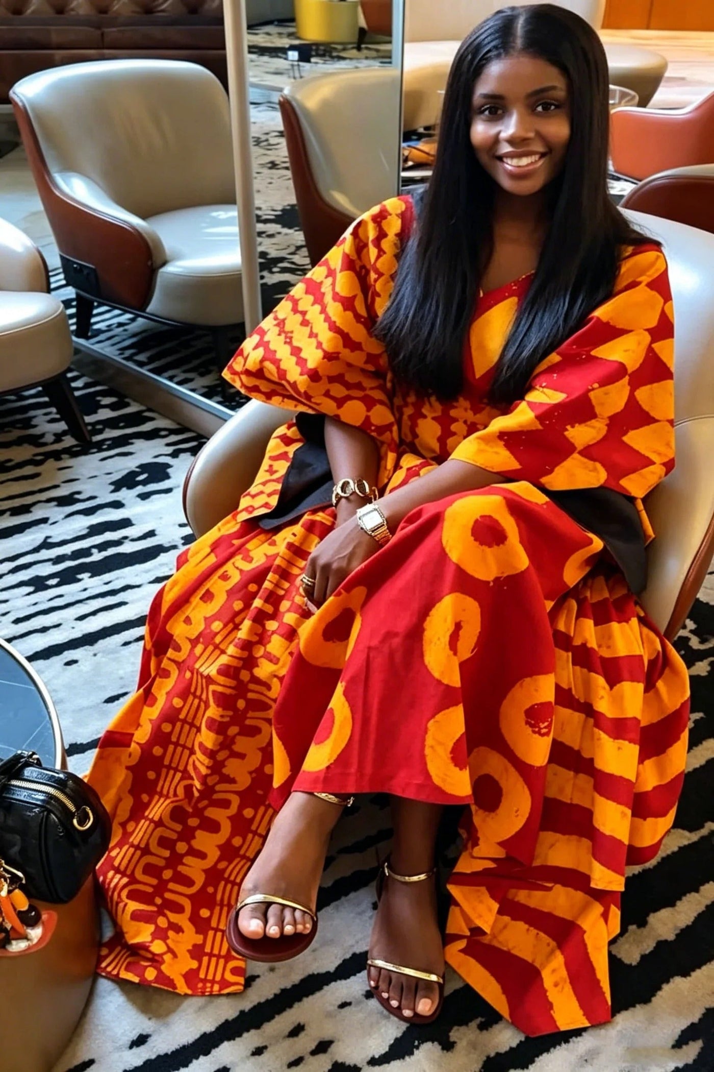 Vibrant Ethnic Print Skirt Set