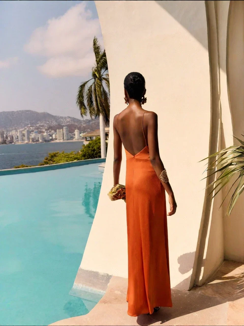 Boho Floral Print V Neck Satin Slip Maxi Dress