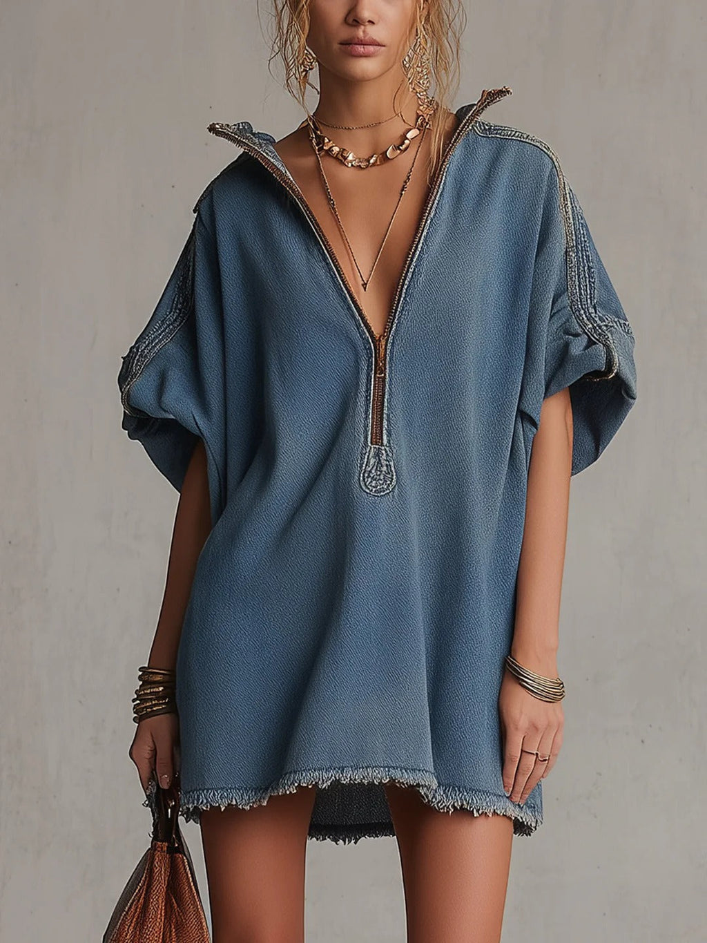 The Washed Blue Denim Mini