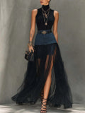 The Denim And Mesh Set