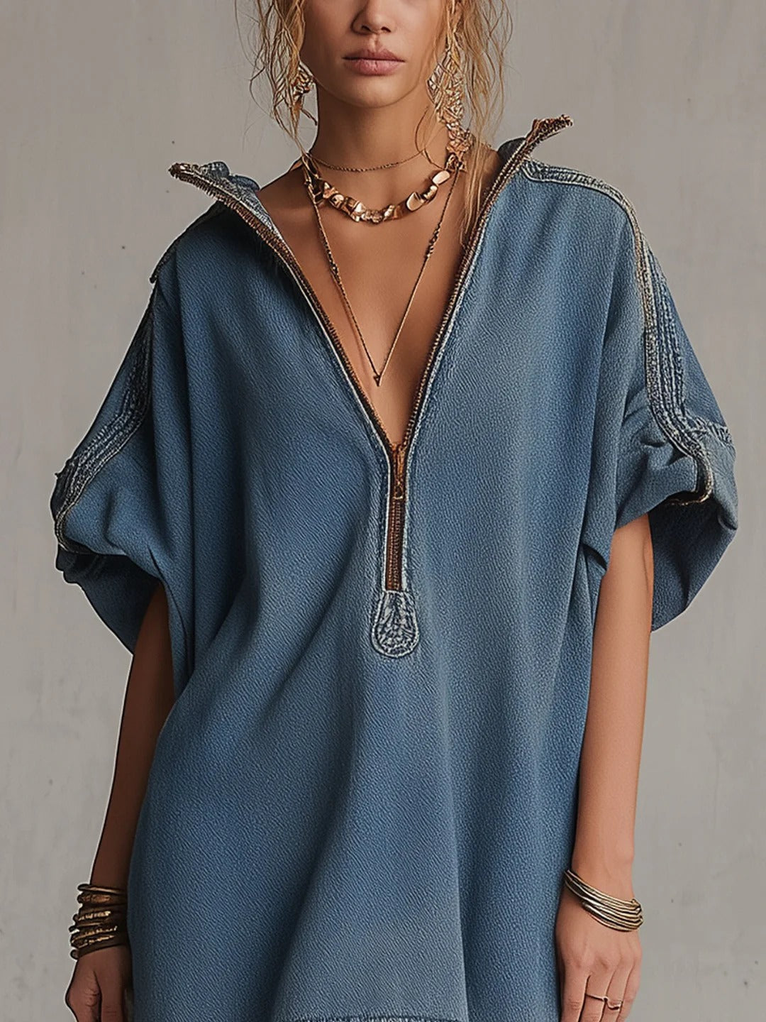 The Washed Blue Denim Mini