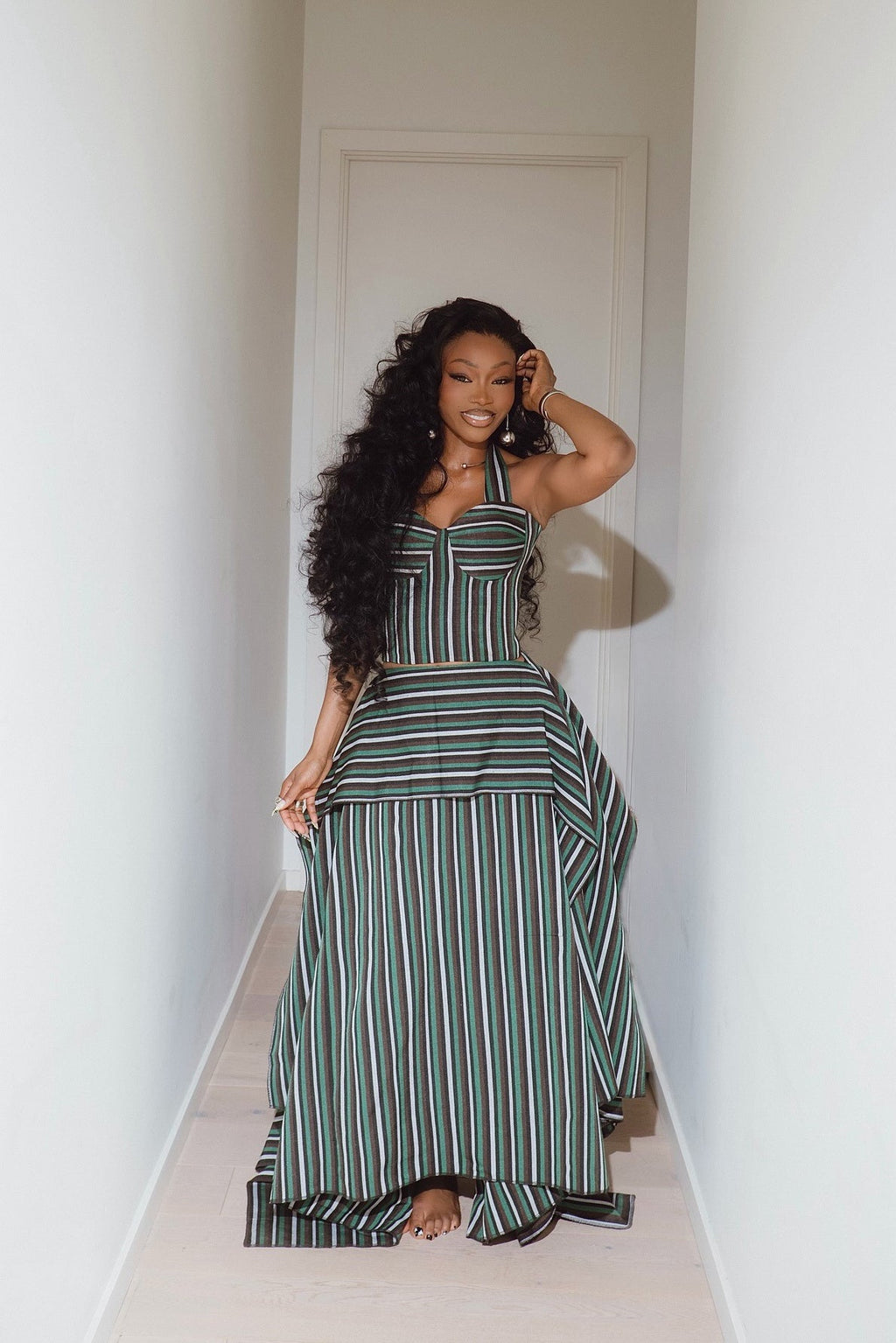 Layered Maxi Skirt Set