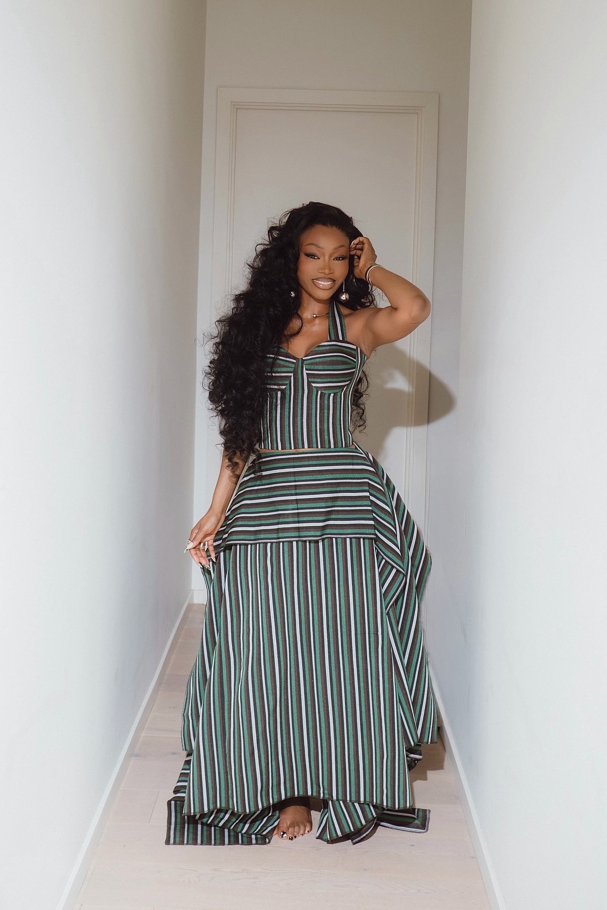 Layered Maxi Skirt Set