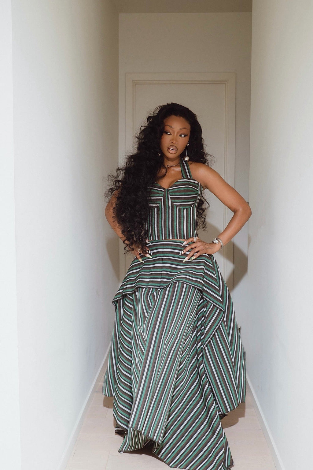 Layered Maxi Skirt Set