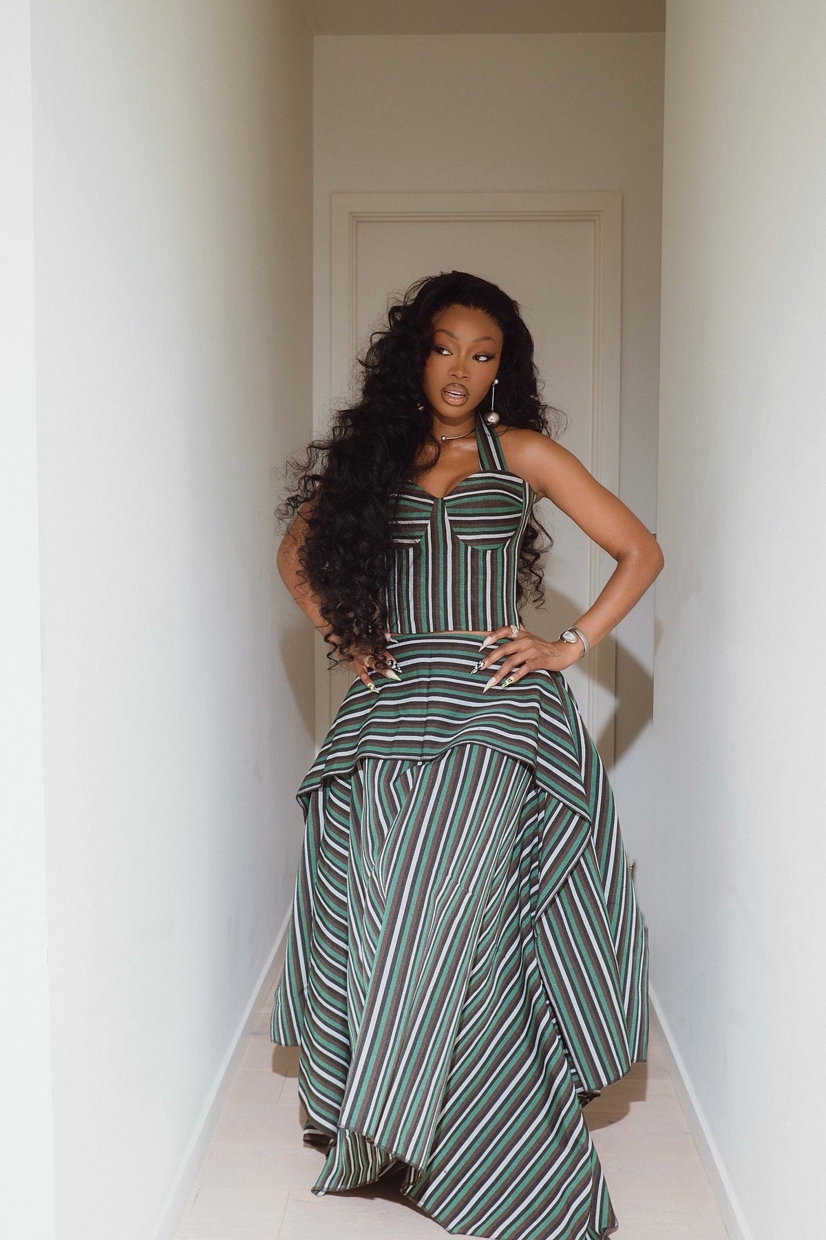 Layered Maxi Skirt Set