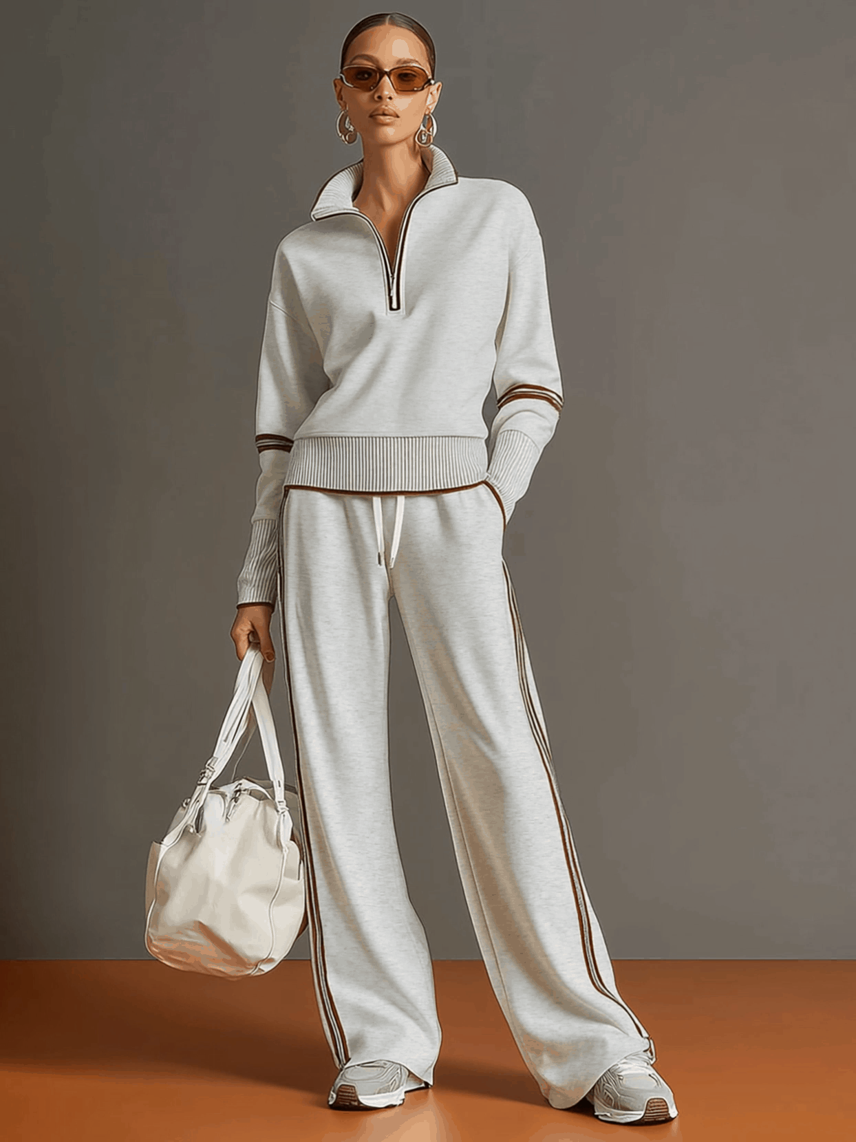 Retro Sporty Half-Zip Webbing Set