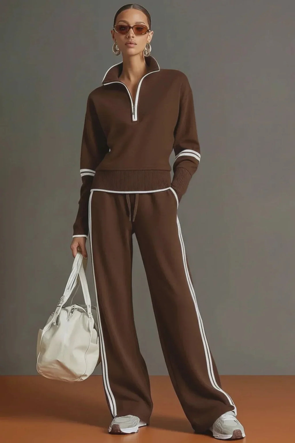 Retro Sporty Half-Zip Webbing Set