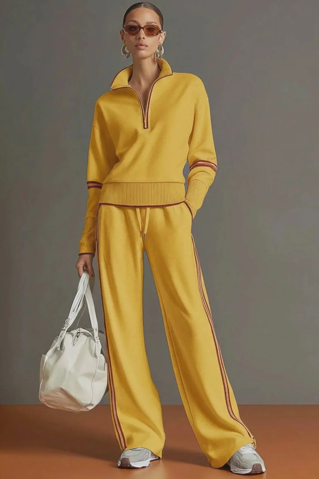 Retro Sporty Half-Zip Webbing Set